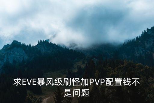 求EVE暴风级刷怪加PVP配置钱不是问题