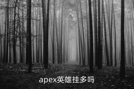 apex英雄挂多吗