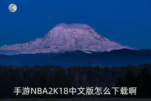 手游NBA2K18中文版怎么下载啊