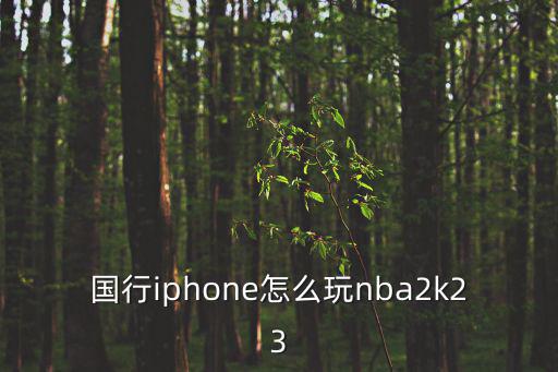 国行iphone怎么玩nba2k23