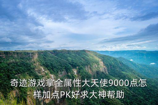 奇迹游戏拿全属性大天使9000点怎样加点PK好求大神帮助