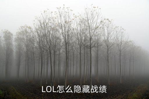 手游联盟怎么设置隐藏战绩，lol怎么隐藏比赛记录