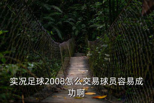 实况足球2008怎么交易球员容易成功啊