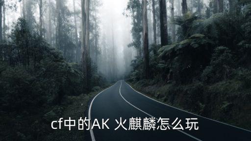 cf中的AK 火麒麟怎么玩