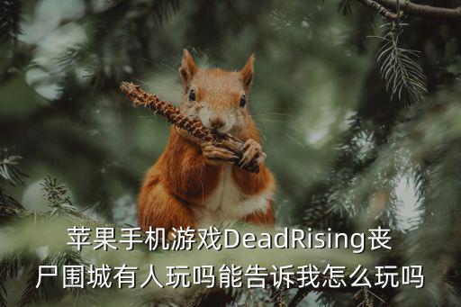 苹果手机游戏DeadRising丧尸围城有人玩吗能告诉我怎么玩吗