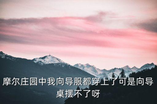 摩尔庄园中我向导服都穿上了可是向导桌摆不了呀