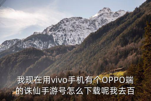 我现在用vivo手机有个OPPO端的诛仙手游号怎么下载呢我去百