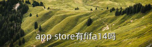 app store有fifa14吗