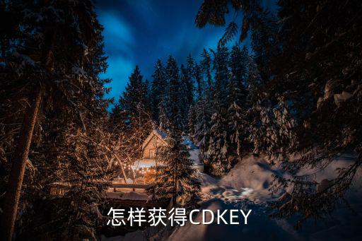 怎样获得CDKEY