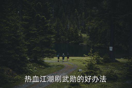 热血江湖刷武勋的好办法