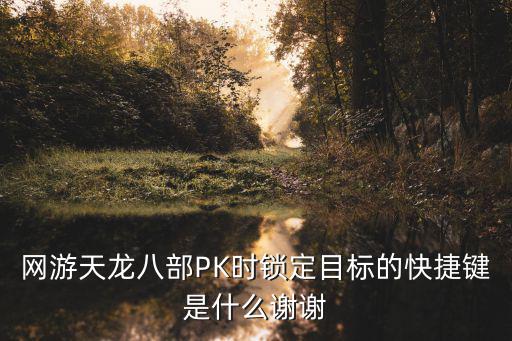 网游天龙八部PK时锁定目标的快捷键是什么谢谢