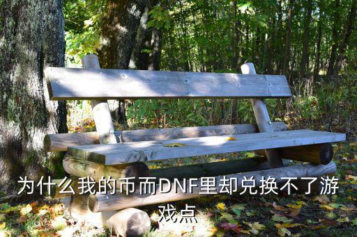 为什么我的币而DNF里却兑换不了游戏点