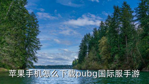 苹果手机怎么下载pubg国际服手游