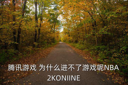 腾讯游戏 为什么进不了游戏呢NBA2KONIINE