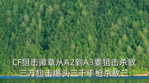 cf手游虎头湛金枪怎么打得过，CF狙击徽章从A2到A3要狙击杀敌三万狙击爆头三千手枪杀敌三