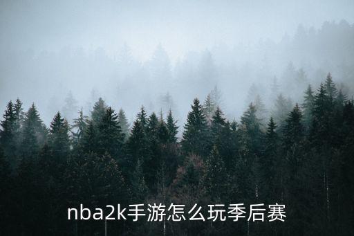 nba2k手游怎么玩季后赛