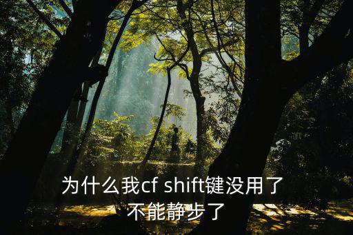 为什么我cf shift键没用了 不能静步了