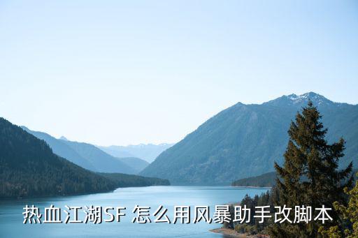 热血江湖手游风暴怎么用，热血江湖SF 怎么用风暴助手改脚本