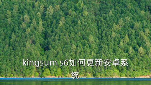 kingsum s6如何更新安卓系统