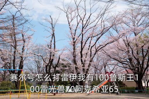 赛尔号怎么打雷伊我有100鲁斯王100雷光兽70阿克希亚65