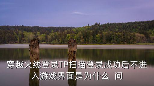 穿越火线登录TP扫描登录成功后不进入游戏界面是为什么  问