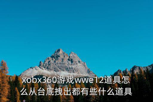 xobx360游戏wwe12道具怎么从台底拽出都有些什么道具