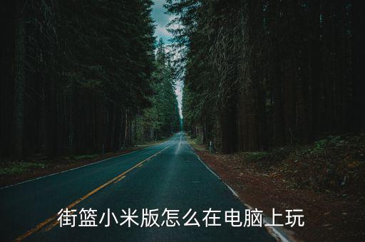 街篮小米版怎么在电脑上玩