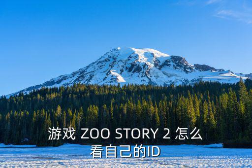 游戏 ZOO STORY 2 怎么看自己的ID