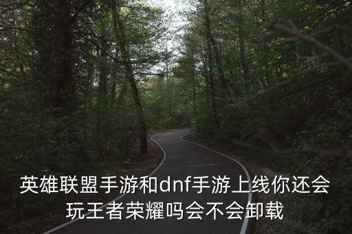 英雄联盟手游和dnf手游上线你还会玩王者荣耀吗会不会卸载