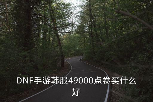 DNF手游韩服49000点卷买什么好