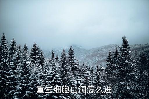 重生细胞山洞怎么进