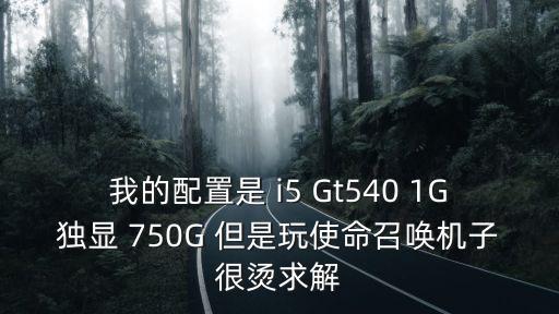 我的配置是 i5 Gt540 1G独显 750G 但是玩使命召唤机子很烫求解