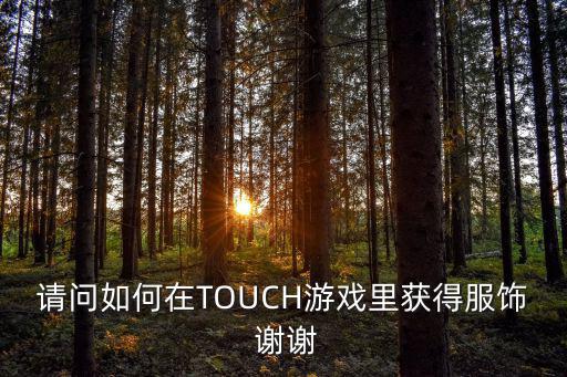 请问如何在TOUCH游戏里获得服饰 谢谢