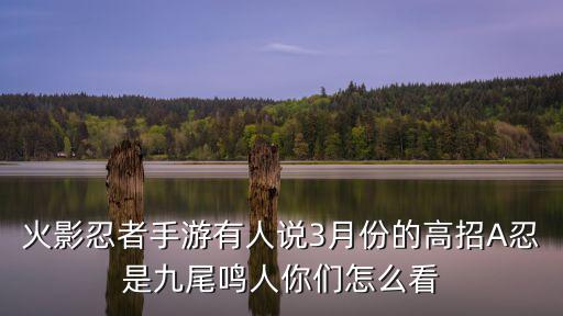 火影忍者手游有人说3月份的高招A忍是九尾鸣人你们怎么看