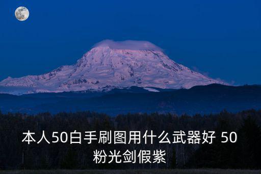 本人50白手刷图用什么武器好 50粉光剑假紫