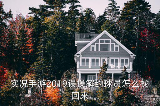 实况手游2019误操解约球员怎么找回来