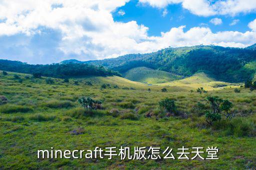 minecraft手机版怎么去天堂