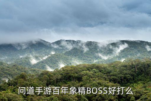 问道手游百年象精BOSS好打么