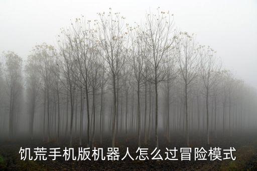 饥荒手机版机器人怎么过冒险模式