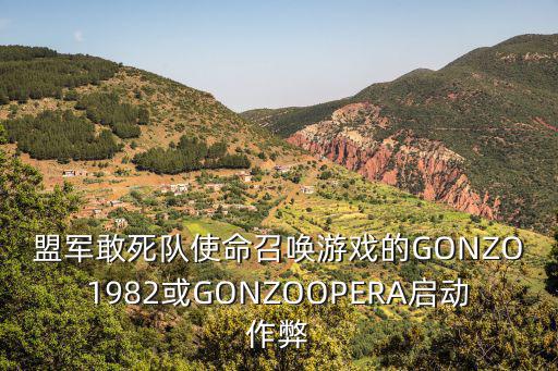 盟军敢死队使命召唤游戏的GONZO1982或GONZOOPERA启动作弊