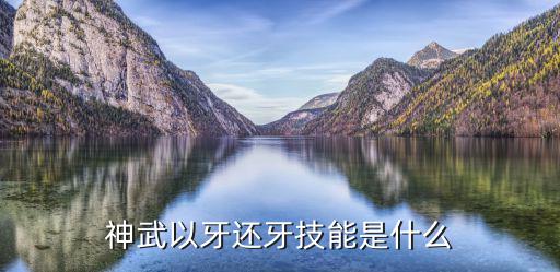 手游流川枫以牙还牙怎么用，大话2以牙还牙黄金怎么加点怎么用我是敏男魔