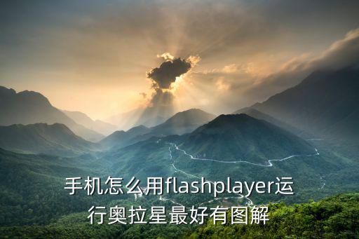 手机怎么用flashplayer运行奥拉星最好有图解