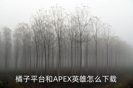 橘子平台和APEX英雄怎么下载