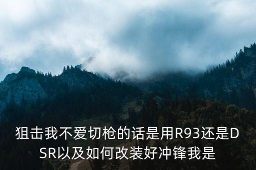 使命召唤手游dlq 33冲锋狙怎么配，使命召唤ol冲锋狙设置开镜