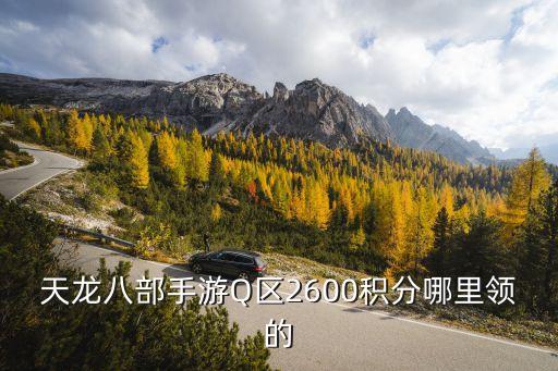 天龙八部手游Q区2600积分哪里领的