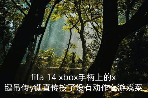 fifa 14 xbox手柄上的x键吊传y键直传按了没有动作在游戏菜