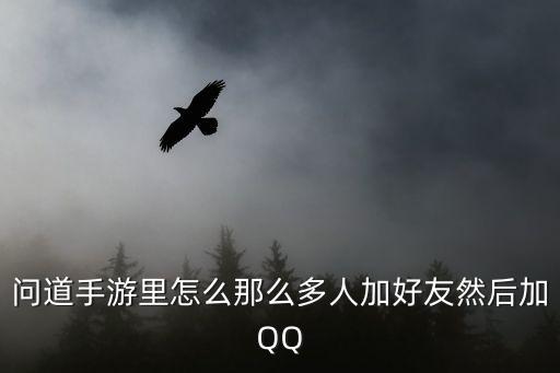 问道手游怎么约会人多，问道手游里怎么那么多人加好友然后加QQ