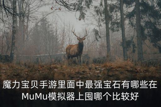 魔力宝贝手游里面中最强宝石有哪些在MuMu模拟器上囤哪个比较好