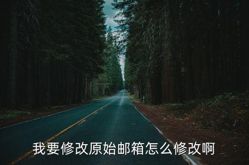 我要修改原始邮箱怎么修改啊