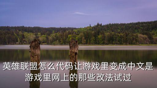 英雄联盟怎么代码让游戏里变成中文是游戏里网上的那些改法试过